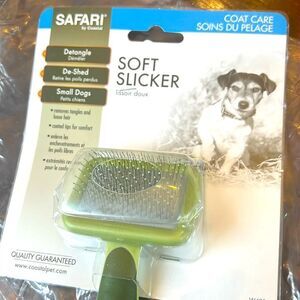 Coastal Pet Safari Dog Soft Slicker Grooming Brush for Shedding Small 6.5"x2.5"